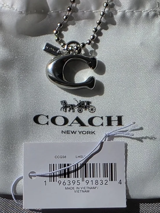 NWT Coach Signature 'C' Logo Charm - Picture 5 of 6
